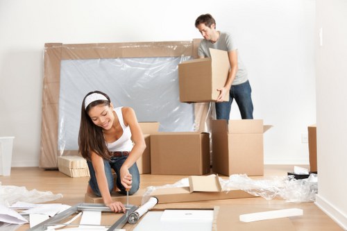Movers working on a residential move in Redbridge