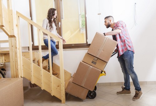 Household items prepared for transport across Redbridge