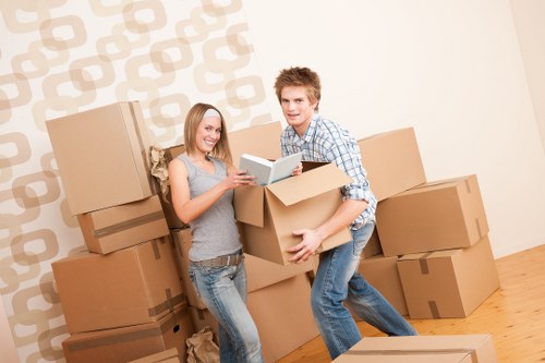 Local office relocation team working in Redbridge